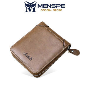 MENSPE Short Wallet Mens Retro Wallet Short Wallet Multi-Functional Wallet Soft PU Large Capacity Purse Multi-Card Position ID Credit Cards Holders Coin Pouch PU Leather Coin Bag Business Wallets