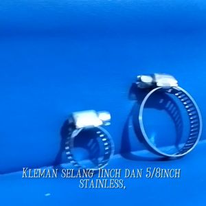 Kleman Selang Stainless klem selang gas 1/2 inch klem selang gas 5/8 inch stainless