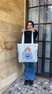 Totebag Landscape NCIT NCT 127 baby Kanvas Tote bag NCIT NCT Dream Penutup Resleting