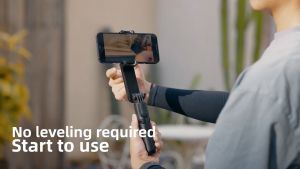 SG Stock L09 Handheld Gimbal Stabilizer Phone Holder Mobile Video Vlog Stand Gyroscope Anti-shake Tripod Selfie Stick