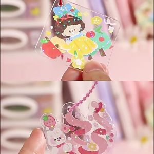 Ivorybay Diy Guka Kartun Set Gantungan Kunci Akrilik 685Pcs Mainan Cream Goka Lucu Anak Perempuan