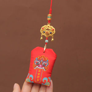 Handmade Car Pendant Womens Style Baby Hair Storage Lucky Charm Fragrance Bag Automobile Interior Decoration Fortune Bag