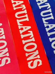 ผ้าสปันบอนด์ ขนาดเด็กอนุบาล Congratulations พร้อมส่ง - ขนาด สปันบอนด์ ส่วนผสม อนุบาล