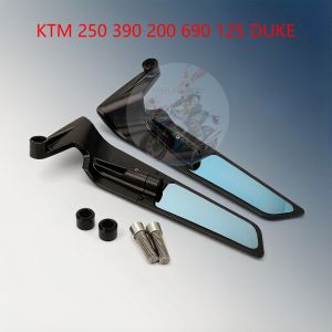 For KTM 250 390 200 690 125 DUKE 990 SUPER R 790 1290 Motorcycle Mirrors Stealth Winglets Mirror To Rotate Adjustable Mirrors