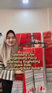 Selendang Ulos Ragihotang Pucca / Selendang Ragihotang Bolak Balik / Selendang Adat Batak / R B