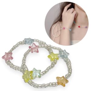 Estella Elastic Star Beads Bracelet Holo Gelang Manik Elastis Bintang