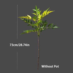 Kmitang | 73-135cm Artificial Nandina Plants Large Fake Lacquer Tree Faux Ficus Tree Branch Plastic Sumac Tree Leaves For Home Party Decor