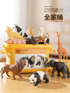 Realistic Animal Model Toys for Kids Cognitive Learning Decorative Wild Elephant Farm Set Boys Playhouse Simulation Toys