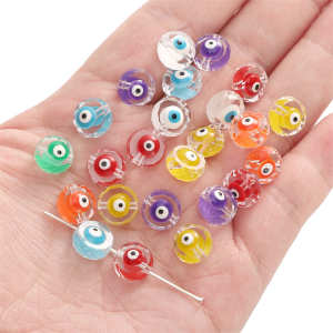 5ชิ้นลูกปัด10มม. สำหรับทำมือสร้อยข้อมือทำด้วยมือลูกปัดสร้อยคอต่างหูพวงกุญแจการทำเครื่องประดับหัตถกรรม DIY