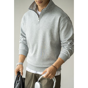 UBV | Casual Sporty Loose Sweatshirt Half Zip