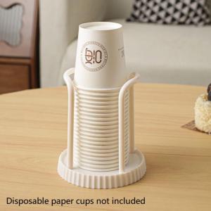 OUHOE | Multifunctional Desktop Paper Cup Storage Vertical Disposable Cup Holder Cup Rack For Kitchen Cafe Office Household Supplies