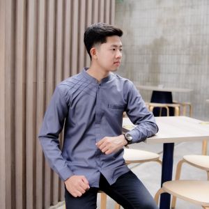 Baju Koko Pria Dewasa Terbaru Lengan Panjang Polos Motif Marvel