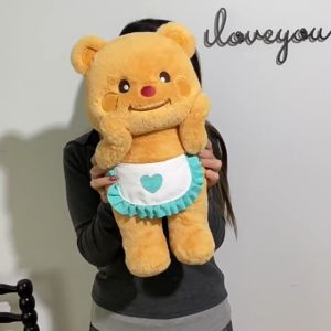 ตุ๊กตาหมี เนยน้อย ตุ๊กตาขนนุ่ม ของขวัญ ของเล่นสำหรับเด็ก มี 4 ขนาด พร้อมส่งในไทย