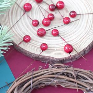 50/100/200Pcs 10/12mm Simulated Berries Artificial Christmas Decoration Christmas Tree Accessories Home Room Decoration Props