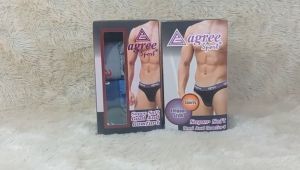 Fortunesong - 3 Pcs - Celana Dalam Pria Katun Agree Karet Lebar Art AG2321