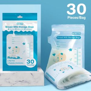 30 Pcs 250ml Milk Freezer Bags Mother Milk Baby Food Storage Breast Milk Storage Bag BPA Free Baby Safe Feeding Bags Feeding