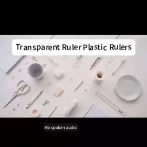 30cm Long Clear Plastic Ruler Transparent Plastic Ruler - Precise for School Supplies Ideal for Students & Teachers in Classroom Tasks