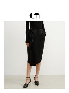 Paneled and Tied Womens Skirt