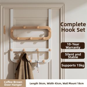Creative No-Drill Ironwood Over-the-Door Hook