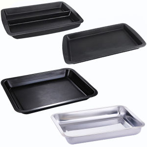 กระทะอบปลาเหล็กหล่อ กระทะอบปลาแบบเคลือบไม่��� ทรงสี่เหลี่ยม กระทะอบสเตนเลส ใช้ในครัวเรือน ใช้ในธุรกิจ