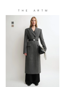 Tailored Fit Notch Lapel Wool Coat 100% Wool