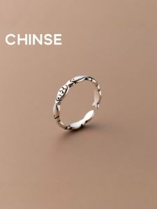 CHINSE | Minimalist Delicate S925 Silver Womens Ring