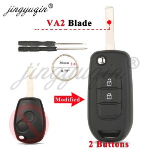 Modified Flip Car Remote Key Shell For Renault Megane Clio Duster Kangoo Modus Twingo Dacia Sandero Logan Nissan Kubistar VIVARO