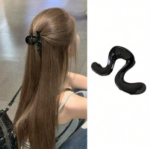JIUDUOLAN | Elegant Red Mini Hair Claw Clip Small Size