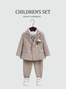Boys Suit Suit Spring & Fall K-style Childrens Dress Boy Birthday Party Zhuazhou Baby Boy Flower Girl Wedding Suit