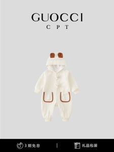 Adorable Infant Romper Spring Outfit Korean Style Baby Bodysuit with Hat Newborn Clothes Long Sleeve Crawler Suit Boys Girls