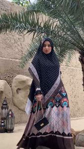 Gamis Syari GAIA Syari by Nha Miranda - Lebaran mewah pesta Realpic 100%