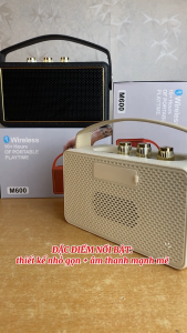 Loa Bluetooth Mini M10 / M600 Âm Lớn Kết Nối USB/FM/TF Chống Nước Sạc Nhanh Thiết Kế Hiện Đại