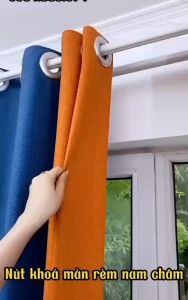 Một Cặp Nút Nam Châm Cố Định Rèm Cửa Chống Rò Rỉ Siêu Bền Tiện Dụng Cho Gia Đình