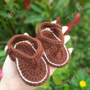 " SHOP MỚI" dép lào cho bé tập đi dép lào len handmade cho bé trai bé gái từ sơ sinh đến 2 tuổi nhiều màu xinh xắn