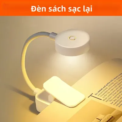 XIWANGFIRE | Đèn LED Mini Gấp Gọn Có Thể Sạc Lại Với 3 Chế Độ Bảo Vệ Mắt Đèn Ngủ Linh Hoạt Có Thể Điều Chỉnh Độ Sáng Không Cấp Bậc Để Đọc Sách Trong Phòng Ngủ