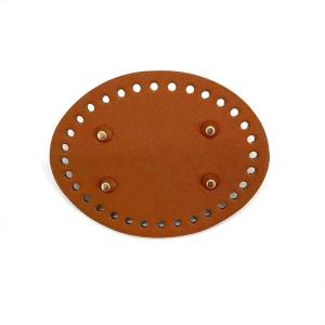 PU Leather Bag Bottom 1PC Lightweight Colorful Rivets Baseplate for Handmade Woven Bag DIY Art Projects