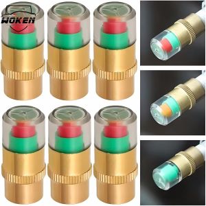 【WOKEN】4PCS Car Tire Pressure Monitoring Cap Valve Tire Cap Tire Pressure Sensor Explosion-proof Monitoring Warning Cap Car Tire Accessories