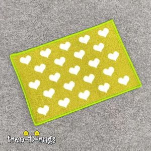 Tren-D-rugs - Keset kaki love hati alas lantai dapur kamar mandi tidur murah anti slip 50 cm x 80 cm - NMs