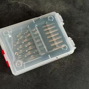 19 Chiếc M35 5% Cobalt Bộ Mũi Khoan 1-10mm Hệ Mét Thân Thẳng Xoắn Cho Chế Biến Gỗ Thép Không Gỉ Có Hộp Đựng