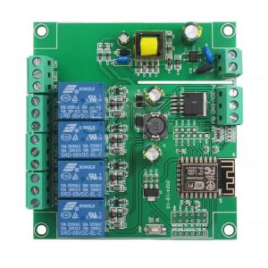 AC/DC Power Supply ESP8266 WIFI 4-channel Relay Module ESP-12F Development Board Secondary Development