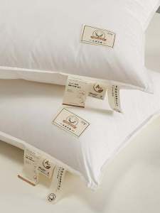 Class a Pure Cotton Pillow Hotel Grade No Fluorescent Home Use Neck Support Anti Sagging Antibacterial Adult Sleep Aid Pillow Core