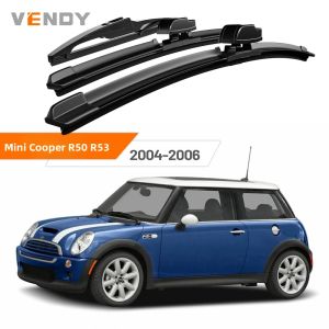 Mini Cooper R50 R53 2004-2006 Bộ Lưỡi Gạt Nước Kính Chắn Gió Phía Trước Và Phía Sau Bộ Gạt Nước Kính Chắn Gió Cao Su Phụ Kiện Để Làm Sạch Xe Hơi