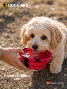 Rock Ape | Silicone Foldable Pet Water Bowl