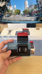 Camera hành trình ô tô C15 PRO 2K ghi hình 2 trước và sau xe kết nối mobile. Có cảnh báo ADAS
