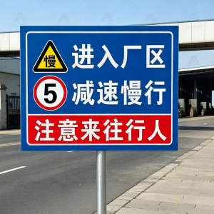 RUIKELAIXIANG | Vehicle Deceleration Customization Security Warning Sign 5 km/h Aluminum Plate