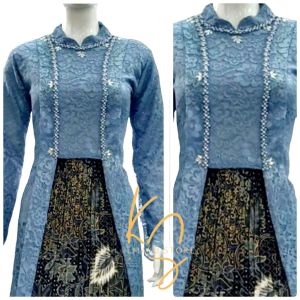 Kebaya lakhsmi Neww Kebaya modern [baju atasan saja] / kebaya kutu baru modern kerah sanghai / kebaya pesta wisuda / kebaya kartini