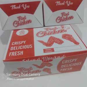 Dus Box Fried Chicken / Box Ayam Goreng  / Box Chicken isi 50 pcs