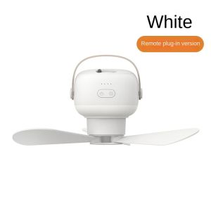Portable Wireless Mini Ceiling Fan Light USB Fan with Remote Control Stand Night Light Home Outdoor Camping New Year Gifts