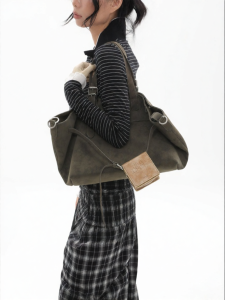 JANDRESS | Moss Green Large Capacity Tote Bag Crossbody