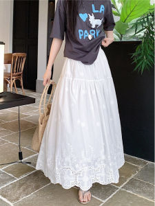 AIYITI | Lace Hollow Embroidered Plus Size A-line Skirt